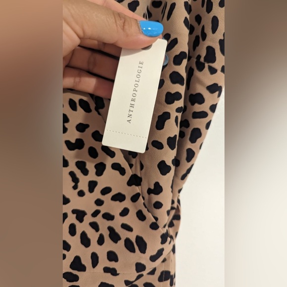 Anthropologie Sanctuary wrap it up spaghetti strap cheetah print dress - Picture 8 of 11